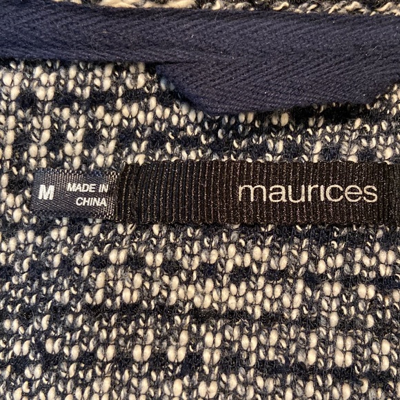 Maurice’s Moto Jacket sz. M chunky knit - Picture 6 of 7